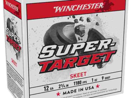 Winchester SuperTarget Shotshells 12 ga 2-3/4" 1 oz 1180 fps #9 25/ct