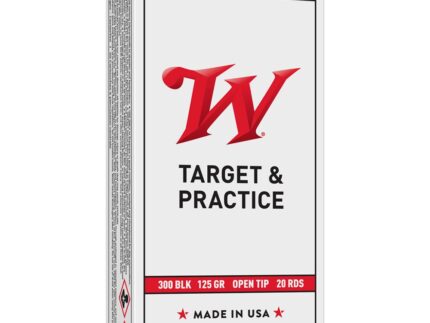 Winchester USA Rifle Ammunition .300 AAC Blackout 125 gr. FMJ 2185 fps 20/ct
