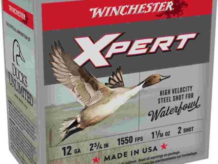 Winchester Xpert High-Velocity Steel Shotshells 12 ga 2-3/4" 1-1/16 oz 1550 fps #2 25/ct