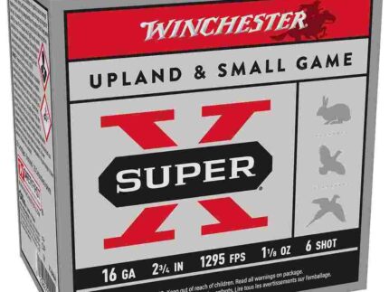 Winchester Super-X High-Brass Shotshells 16 ga 2-3/4" 1-1/8 oz 1295 fps #6 25/ct