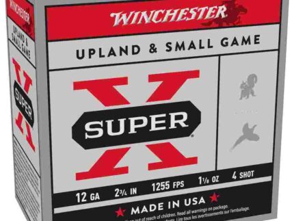 Winchester Super-X Heavy Game Shotshells 12 ga 2-3/4" 1-1/8 oz 1255 fps #4 25/ct