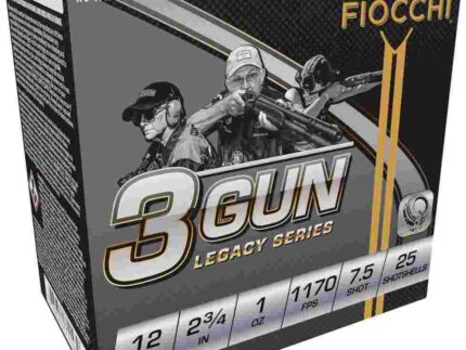 Fiocchi 3 Gun Match Shotshells 12ga 2-3/4" 1oz 1170 fps #7.5  25/ct