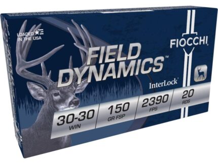 Fiocchi Field Dynamics FSP Rifle Ammunition 30-30 Win 150gr 2390 FPS 20/ct