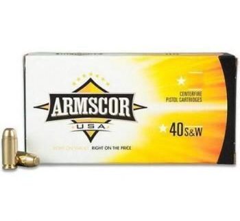 Armscor Handgun Ammunition .40 S&W 180 gr JHP 950 fps 20/ct