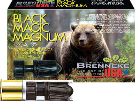 BRENNEKE USA BLACK MAGIC 12GA - 3" 1.375OZ SLUG 5RD 50BX/CS
