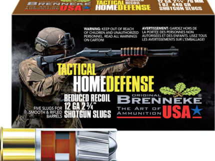 BRENNEKE USA REDUCED RECOIL - 12GA 2.75" 1OZ SLUG 5RD 50BX/C