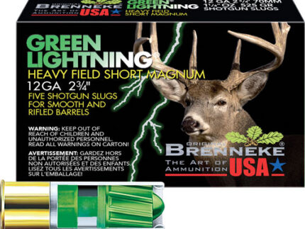 BRENNEKE USA GREEN LIGHTNING - 12GA 2.75" 1-1/4OZ 5RD 50BX/CS