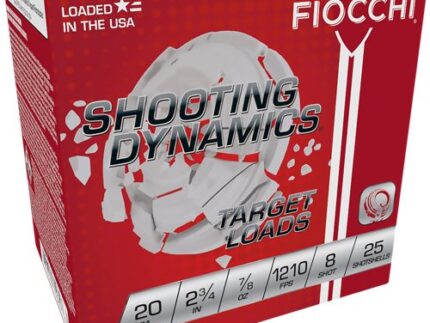 FIOCCHI 20GA 2.75" 7/8OZ #8 - 1210FPS 250RD CASE LOT