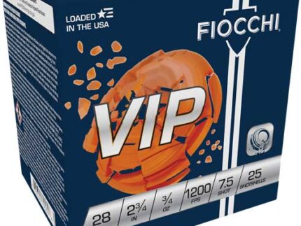 FIOCCHI VIP 28GA 2.75" 3/4OZ - #7.5 1200FPS 250RD CASE LOT