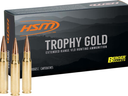 HSM TROPHY GOLD 338 LAPUA MAG - 250GR BERGER OTM 20RD 20BX/CS