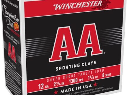 WINCHESTER AA 12GA 2.75" - 1-1/8OZ #8 1300FPS 250RD CASE
