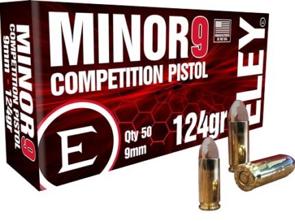 ELEY MINOR 9 COMPETITION 9MM - 124GR FMJ 50RD 20BX/CS