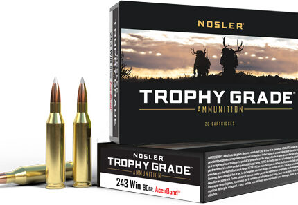 NOSLER TROPHY GRADE 243 WIN - 90GR ACCUBOND TIP 20RD 10BX/CS