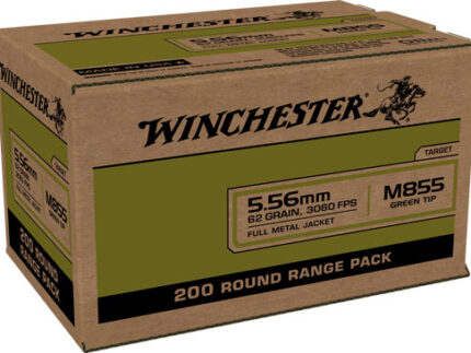 WINCHESTER USA 5.56X45 62GR - GREEN TIP 800RD CASE LOT