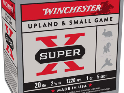 WINCHESTER SUPER-X 20GA 2.75" - 1OZ #5 1220FPS 25RD 10BX/CS