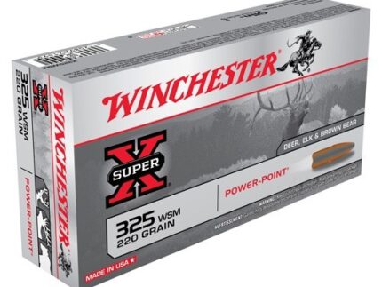 WINCHESTER SUPER-X 325 WSM - 220GR POWER POINT 20RD 10BX/CS