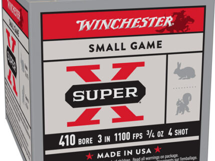 WINCHESTER SUPER-X 410 3" - 3/4OZ #4 25RD 10BX/CS