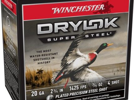 WINCHESTER DRYLOK 20GA #4 - 2.75" 3/4OZ 25RD 10BX/CS