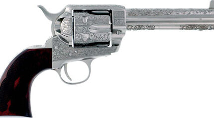 CIMARRON BUFFALO BILL CODY - 357MAG 5.5" ENGRAVED NICKEL