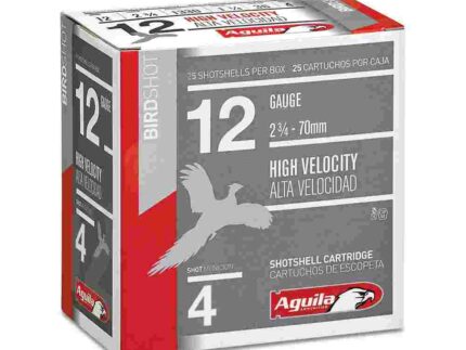 Aguila Ammunition 12ga Birdshot 2.75 inch Shotgun Shells - #4 Shot | 1.25oz | 1330 fps | 25rd Box