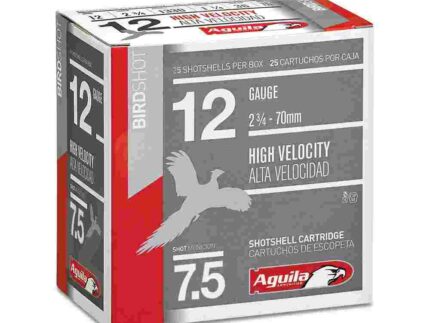 Aguila Ammunition 12ga Birdshot 2.75 inch Shotgun Shells - #7.5 Shot | 1.25oz | 1330 fps | 25rd Box