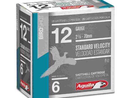 Aguila Ammunition 12ga Birdshot 2.75 inch Shotgun Shells - #6 Shot | 1-1/8oz | 1200 fps | 25rd Box
