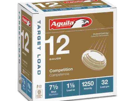 Aguila Ammunition Target 12ga Birdshot 2.75 inch Shotgun Shells - #7.5 Shot | 1-1/8oz | 1250 fps | 25rd Box
