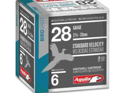 Aguila Ammunition 28ga Birdshot 2.75 inch Shotgun Shells - #6 Shot | 1oz | 1200 fps | 25rd Box