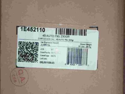 Aguila Ammunition .45 Auto Handgun Ammo - 230 Grain | FMJ | 1000rd Case