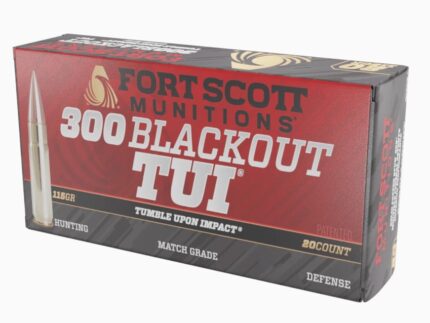 Fort Scott Munitions 300 Blackout Rifle Ammo - 115 gr | TUI | 20rd Box