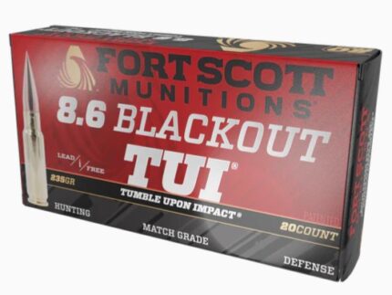 Fort Scott Munitions 8.6 Blackout Rifle Ammo - 235gr | 20rd Box