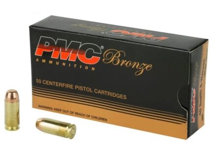 PMC Bronze .40 S&W Handgun Ammo - 165 Grain | FMJ-FP | 50rd Box
