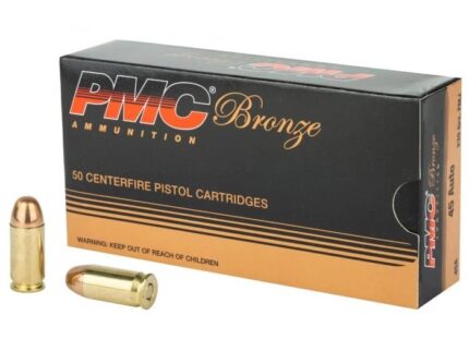 PMC Bronze .45 ACP Handgun Ammo - 230 Grain | FMJ | 50rd Box