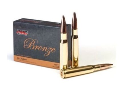 PMC Bronze .50 BMG Rifle Ammo - 660 Grain | FMJ-BT | 10rd Box
