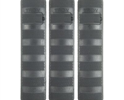BATTLE RAIL COVER 3-PK PICATINNY POLYMER BLACK 6''