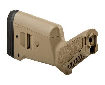 SGA BUTTSTOCK AMBIDEXTROUS FOR 12GA MOSSBERG 500/590 FDE