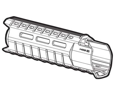 MOE-SL CARBINE LENGTH HANDGUARD, GRAY