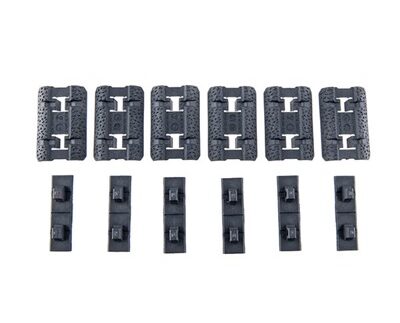 RAIL COVER TYPE 2 M-LOK POLYMER 1.5'' FOR AR-15 GRAY 6/PACK