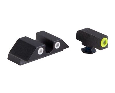 GLOCK 17/19/33/46 YELLOW FRONT & CLEAR U NOTCH REAR