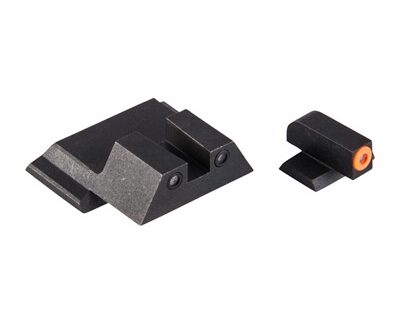 S&W M&P M2.0, SD9/40 ORANGE FRONT & BLK SQUARE NOTCH REAR