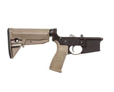 COMPLETE LOWER RECEIVER W/ GUNFIGHTER STOCK FDE