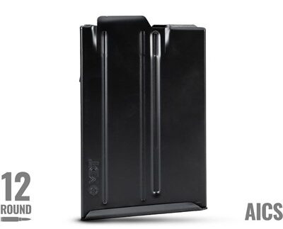 NO BINDER PLATE 12 ROUND STEEL MAGAZINE, BLACK