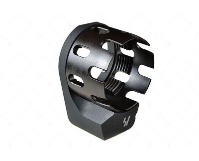 AR RECEIVER ENHANCED CASTLE NUT WITH EXT QD ENDPLATE BLACK