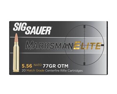 MARKSMAN ELITE 5.56X45 NATO 77GR MATCH OPEN-TIP MATCH 20/BOX