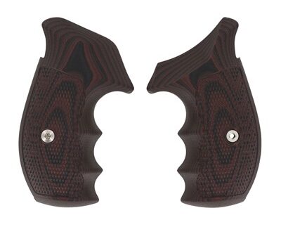 S&W N-FRAME, TAC DIAMOND, ROUND BUTT, BLACK CHERRY