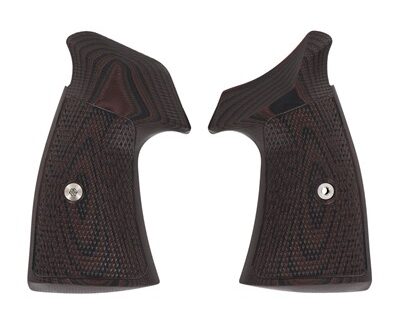S&W N-FRAME, TAC DIAMOND, SQUARE BUTT, BLACK CHERRY