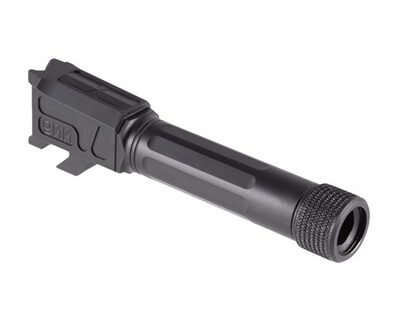 MATCH 9MM THREADED STRAIGHT BBL FOR S&W M&P SHIELD BLACK