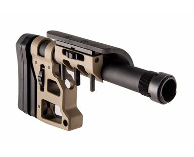 SKELETON CARBINE STOCK WITH CHEEK RISER 9.75IN FDE