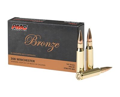 BRONZE 308 WINCHESTER 147GR FULL METAL JACKET 20/BOX