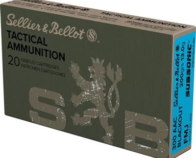 TACTICAL 300 AAC BLACKOUT 200GR SUBSONIC FMJ 20/BOX